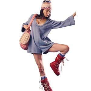 Free People Movement "Let It Go" Romper XS MRSP $98 NWT